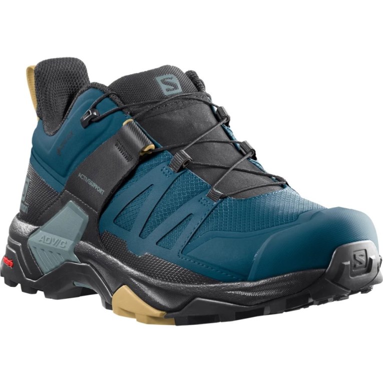 Tênis De Caminhada Salomon X Ultra 4 GTX Masculino Azuis Pretas | PT F42153